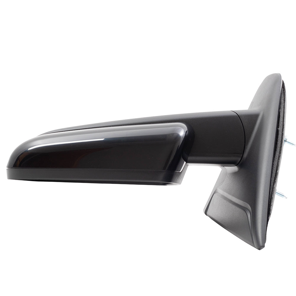 Brock Replacement Driver Side Pedestal Type Power Mirror Paint to Match Black with Heat, Signal, Memory, Reflector, Spotter Glass and Manual Folding Compatible with 2009-2014 F-150