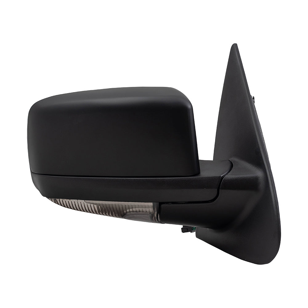 Brock Replacement Driver and Passenger Side Power Mirrors Paint to Match Black with Heat, Signal, Memory, Puddle Light and Power Folding Compatible with 2005-2006 Expedition & 2003-2006 Navigator