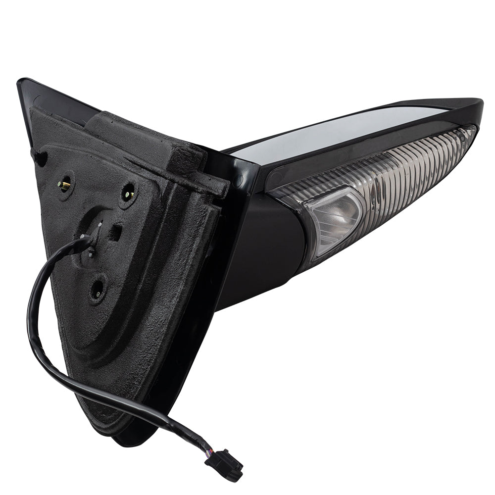 Brock Replacement Driver and Passenger Side Power Mirrors Paint to Match Black with Heat, Signal, Memory, Puddle Light and Power Folding Compatible with 2005-2006 Expedition & 2003-2006 Navigator