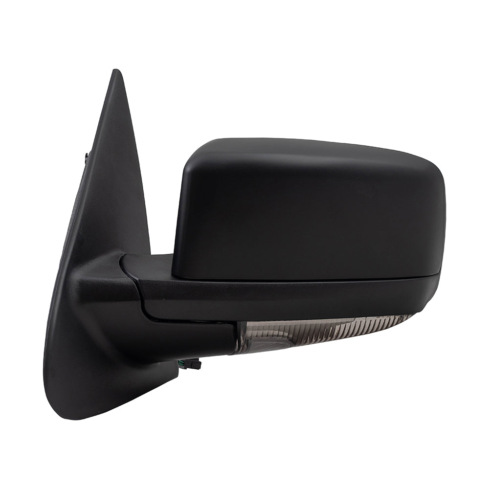 Brock Replacement Driver Side Power Mirror Paint to Match Black with Heat, Signal, Memory, Puddle Light and Power Folding Compatible with 2005-2006 Expedition & 2003-2006 Navigator