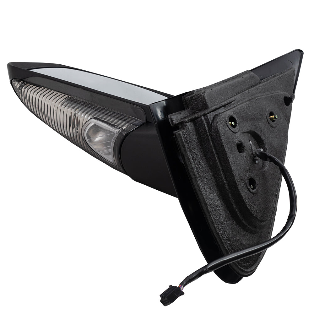 Brock Replacement Driver Side Power Mirror Paint to Match Black with Heat, Signal, Memory, Puddle Light and Power Folding Compatible with 2005-2006 Expedition & 2003-2006 Navigator