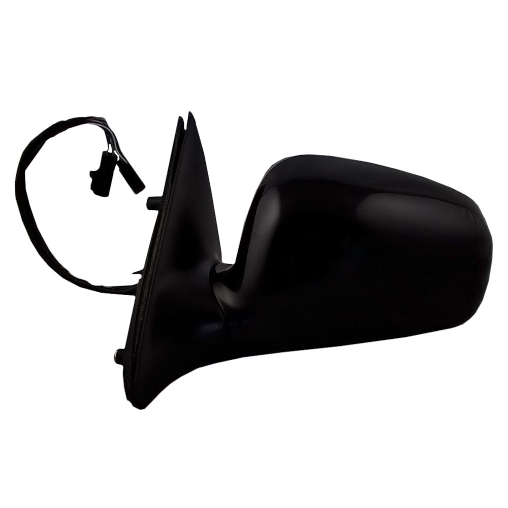 Brock Replacement Driver Side Power Mirror with 10H6P/4H4P, Smooth Black Finish, Heat and Memory without Auto Dim Compatible with 1998-2002 Town Car