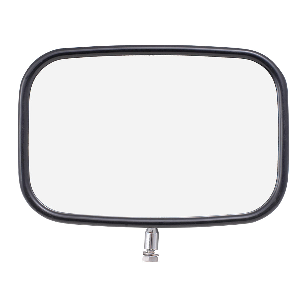 Manual Side View Chrome Mirror with Metal Housing Replacement for 1980-1997 F100 F150 F250 F350 Pickup 1980-1996 Bronco