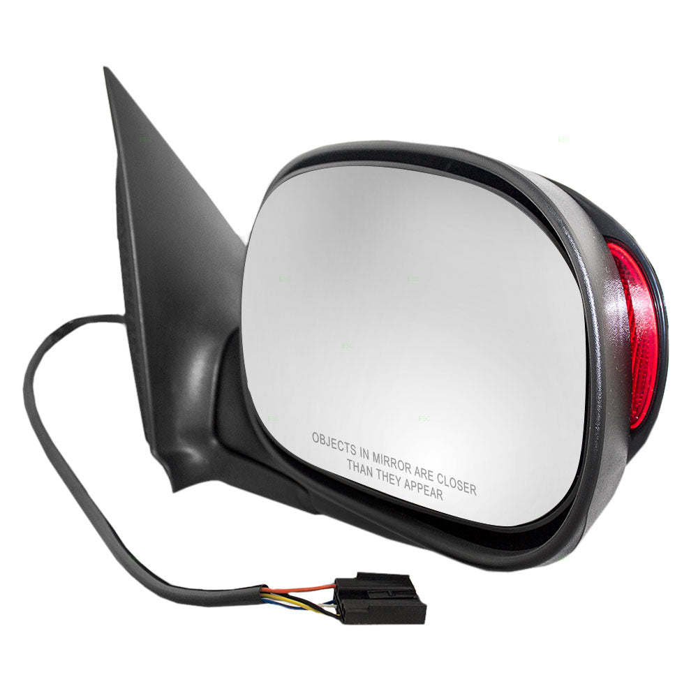 Passengers Power Side View Mirror with Signal Smooth Replacement for 2000-2003 F150 Pickup Truck Standard/Extended Cabs