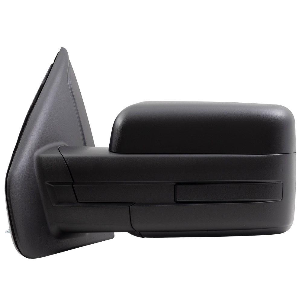 Brock Drivers Left Textured w/ Spotter Glass Power Side View Mirror Replacement for BL3Z 17683 BA BL3Z17683BA