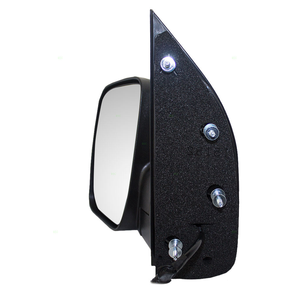 Drivers Power Side View Sail Type Mirror Glass Textured Replacement for 2009-2014 E-Series Van 9C2Z17683AA