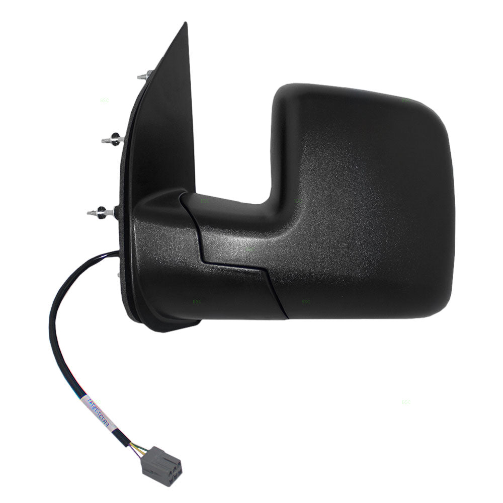 Drivers Power Side View Mirror Dual Glass Textured Replacement for 2002-2007 E-Series Van 2C2Z17683AAB