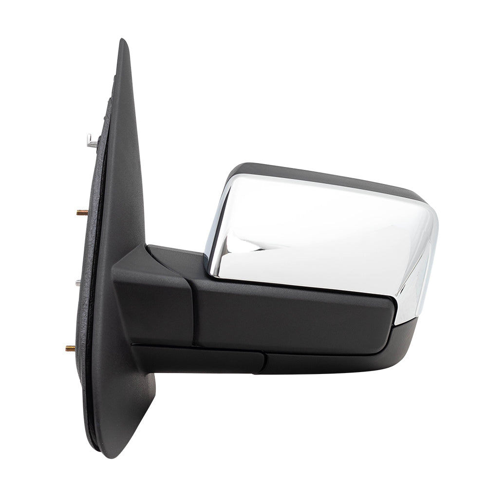 BROCK Power Folding Side Mirror Replacement for 2013-2014 Ford Expedition Drivers Heated Chrome Cap Memory Spotter Glass Puddle Lamp Memory CL7Z17683AA CL7Z 17683 AA