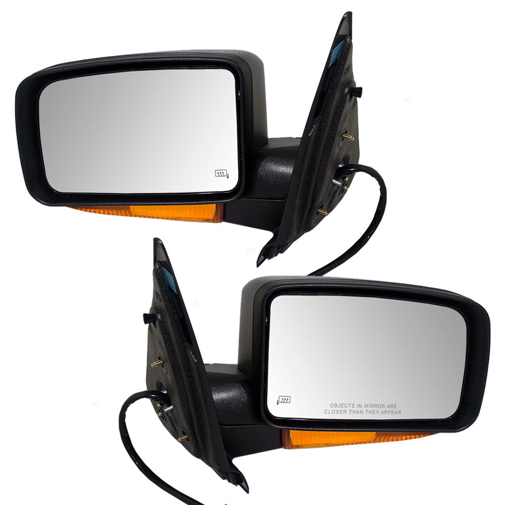 Driver and Passenger Power Side View Mirrors Heated Signal Puddle Lamp Replacement for 2003 2004 2005 2006 Expedition