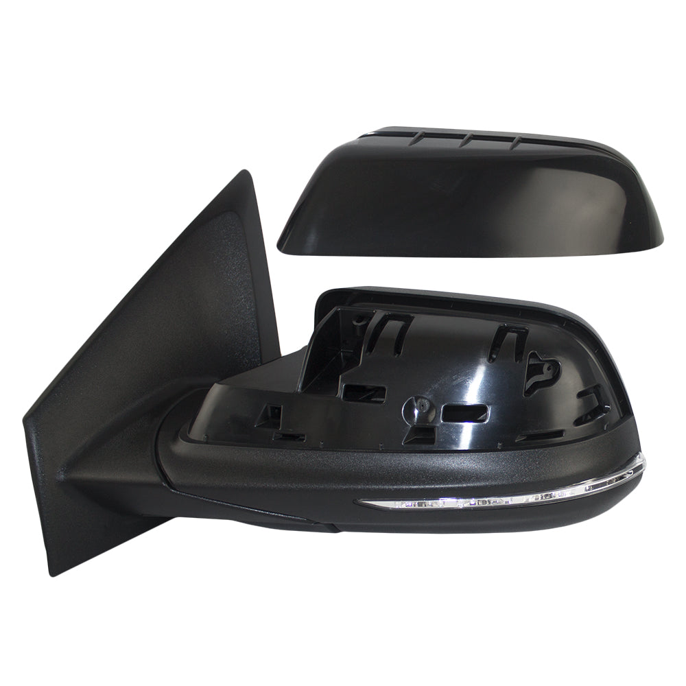 Drivers Power Side View Mirror Heated Memory Signal Puddle Lamp w/ Blind Spot Detection Replacement for 11-14 Ford Edge CT4Z17683EAPTM