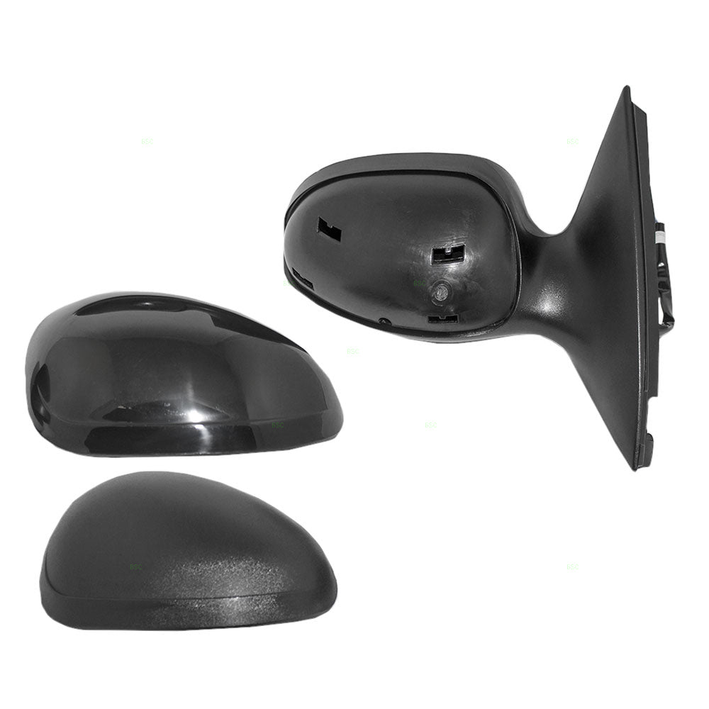 Passengers Power Side View Mirror with Puddle Lamp & Covers Replacement for 2002-2007 Taurus 2002-2005 Sable