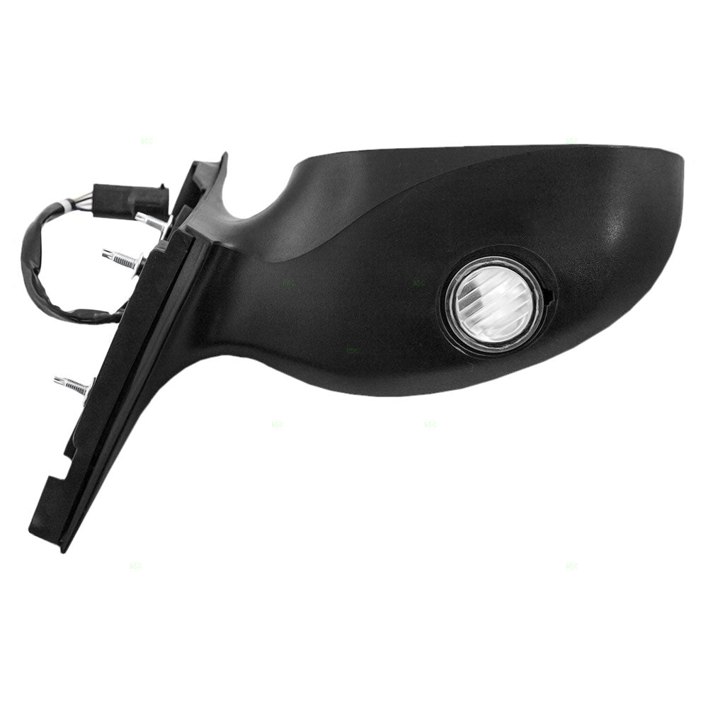 Passengers Power Side View Mirror with Puddle Lamp & Covers Replacement for 2002-2007 Taurus 2002-2005 Sable