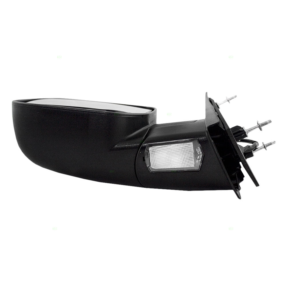 Drivers Power Side View Mirror Dual Glass Puddle Lamp with 4 Mounting Points Replacement for 2002-2007 E-Series Van 2C2Z17683BAB