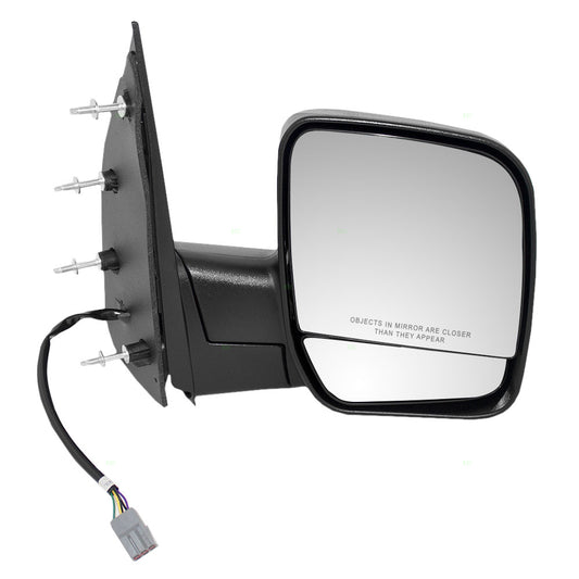 Passengers Power Side View Mirror Dual Glass Puddle Lamp with 4 Mounting Points Replacement for 2002-2007 E-Series Van