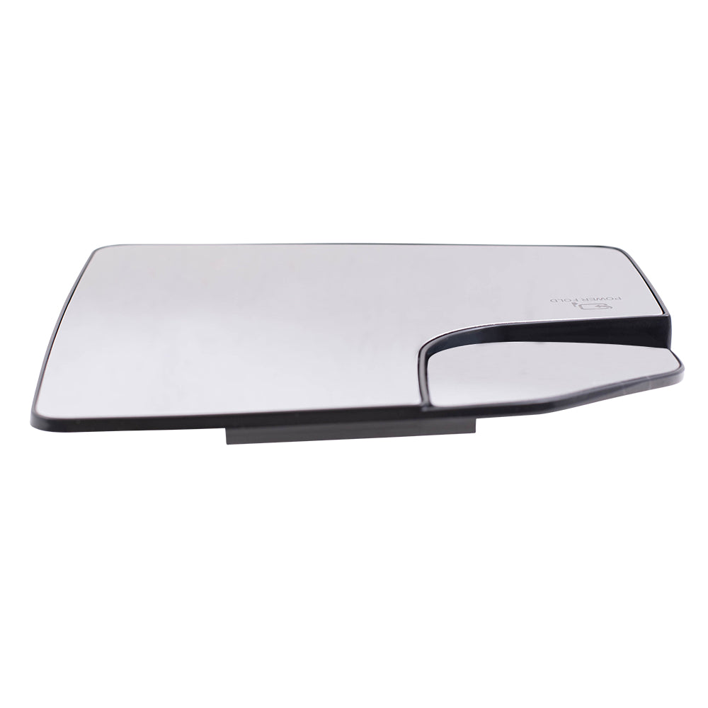 Brock Aftermarket Replacement Driver Left Mirror Glass and Base with Heat-Blind Spot Detection-Memory without Auto Dim Compatible with 2015-2020 Ford F-150