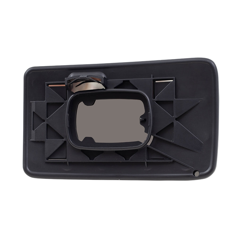 Brock Aftermarket Replacement Passenger Right Lower Manual Tow Mirror Glass with Base Compatible with 2008-2012 Super Duty