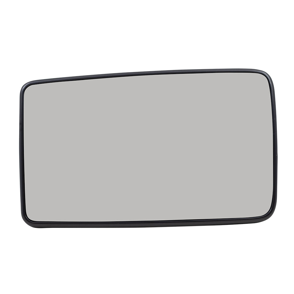 Brock Replacement Driver Lower Manual Tow Mirror Glass with Base Compatible with 13-16 Super Duty Pickup