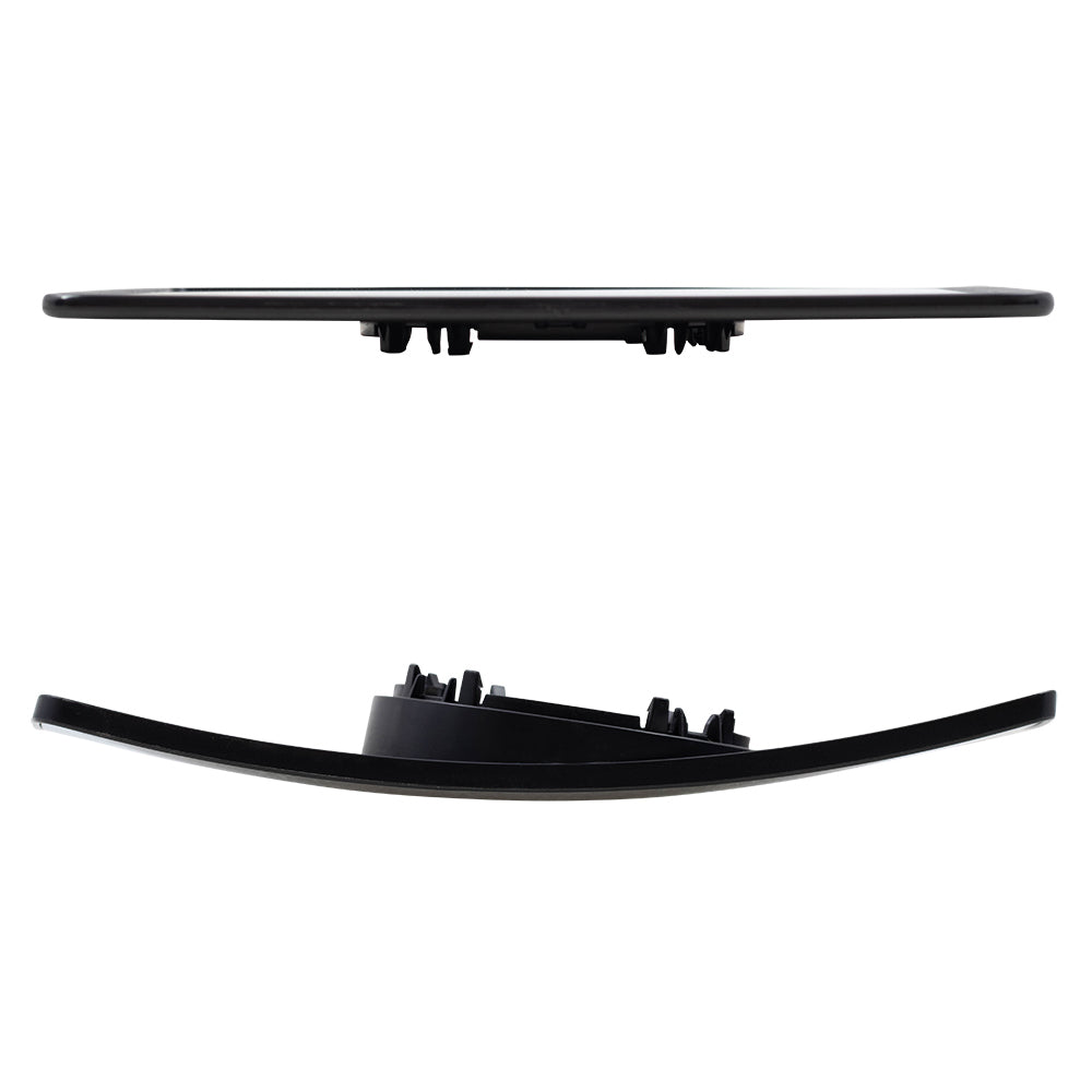 Brock Replacement Drivers Upper and Lower Tow Mirror Glass and Bases without Heat Compatible with 07-12 F150 F-150