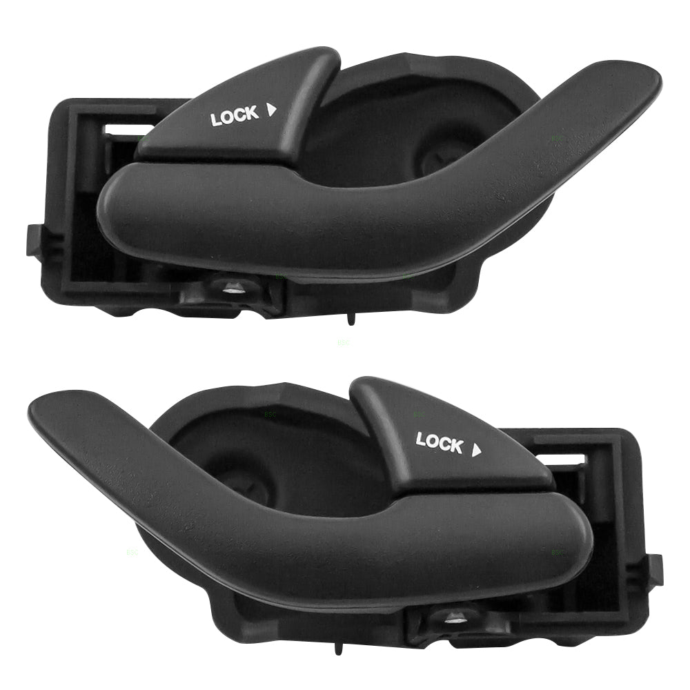 Brock Replacement Pair Set Inside Interior Textured Door Handles Compatible with 2001-2007 Escape & 2005-2007 Escape Hybrid EF21-59-310E-66 1L8Z 7822600 AAA