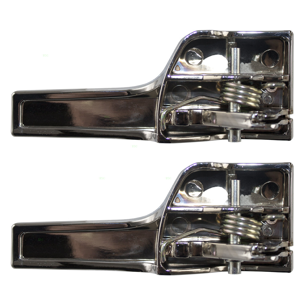 Brock Replacement Drivers Set of Front & Rear Inside Interior Chrome Door Handles Compatible with 2003-2006 Navigator 6L7Z78431B15C