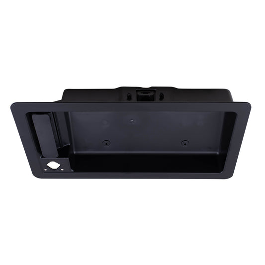 Brock Replacement Outside Door Handle and License Plate Bracket Textured Black Compatible with 92-07 E-Series