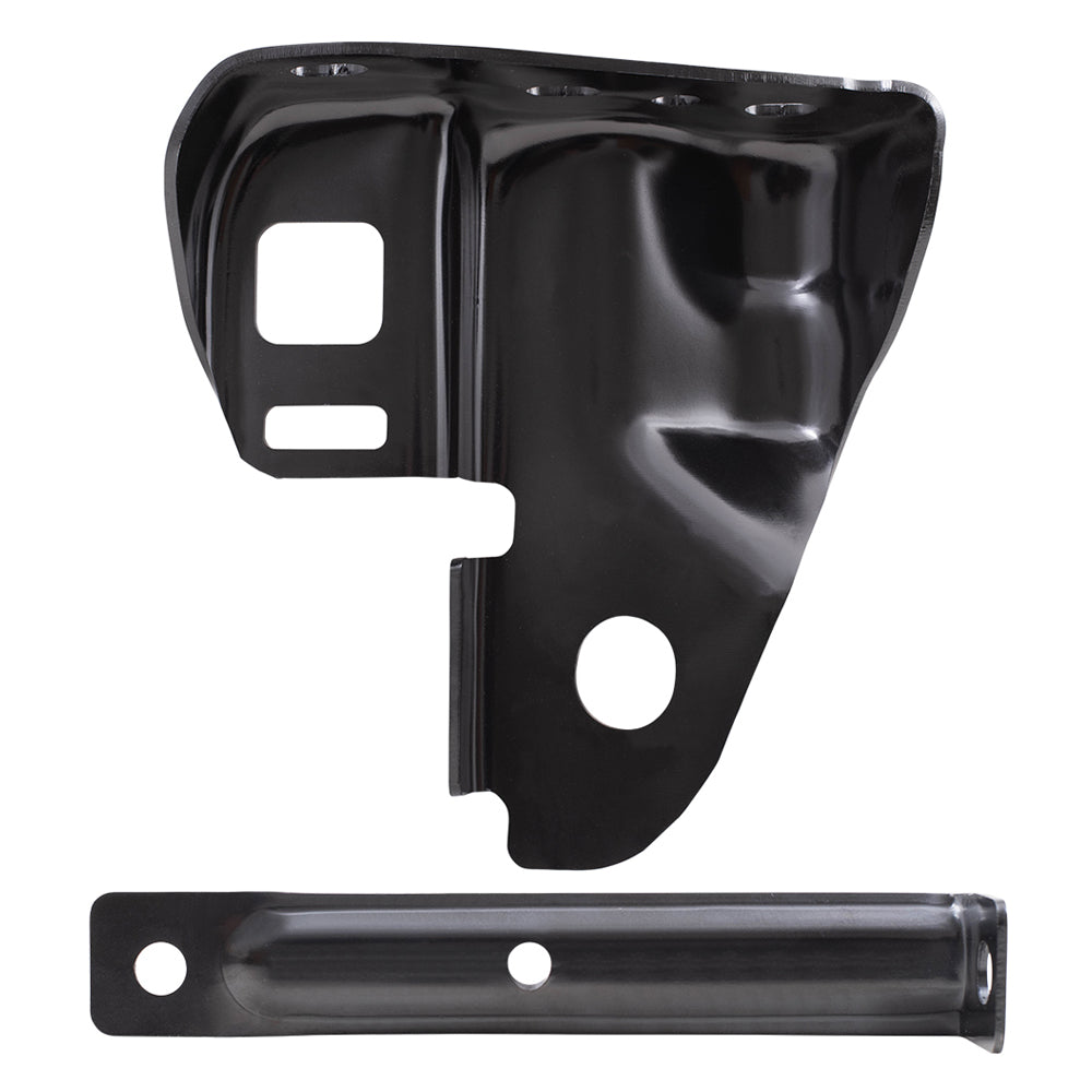 Brock Replacement Rear Driver Side Bumper Bracket and Side Bumper Bracket Compatible with 2009-2014 F-150 Styleside ONLY