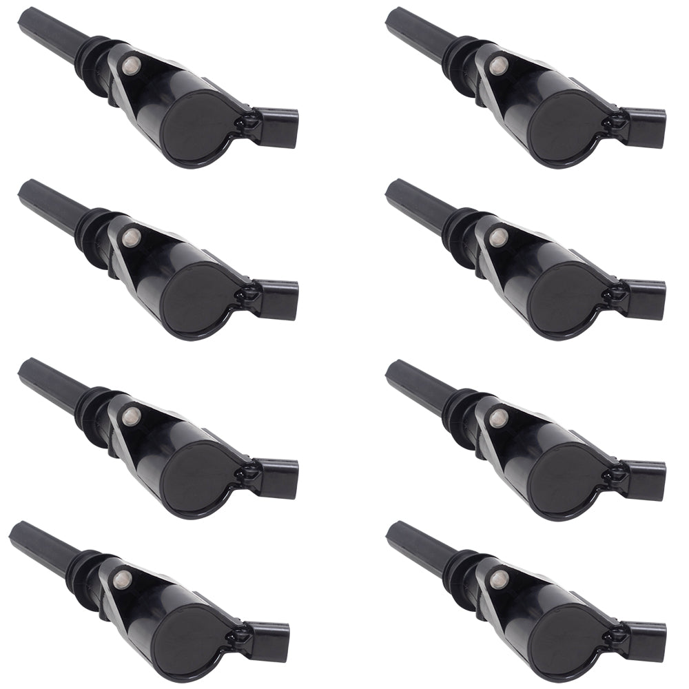 Brock Replacement Set of 8 Ignition Spark Plug Coil Compatible with 1997-2003 Ford Light Duty