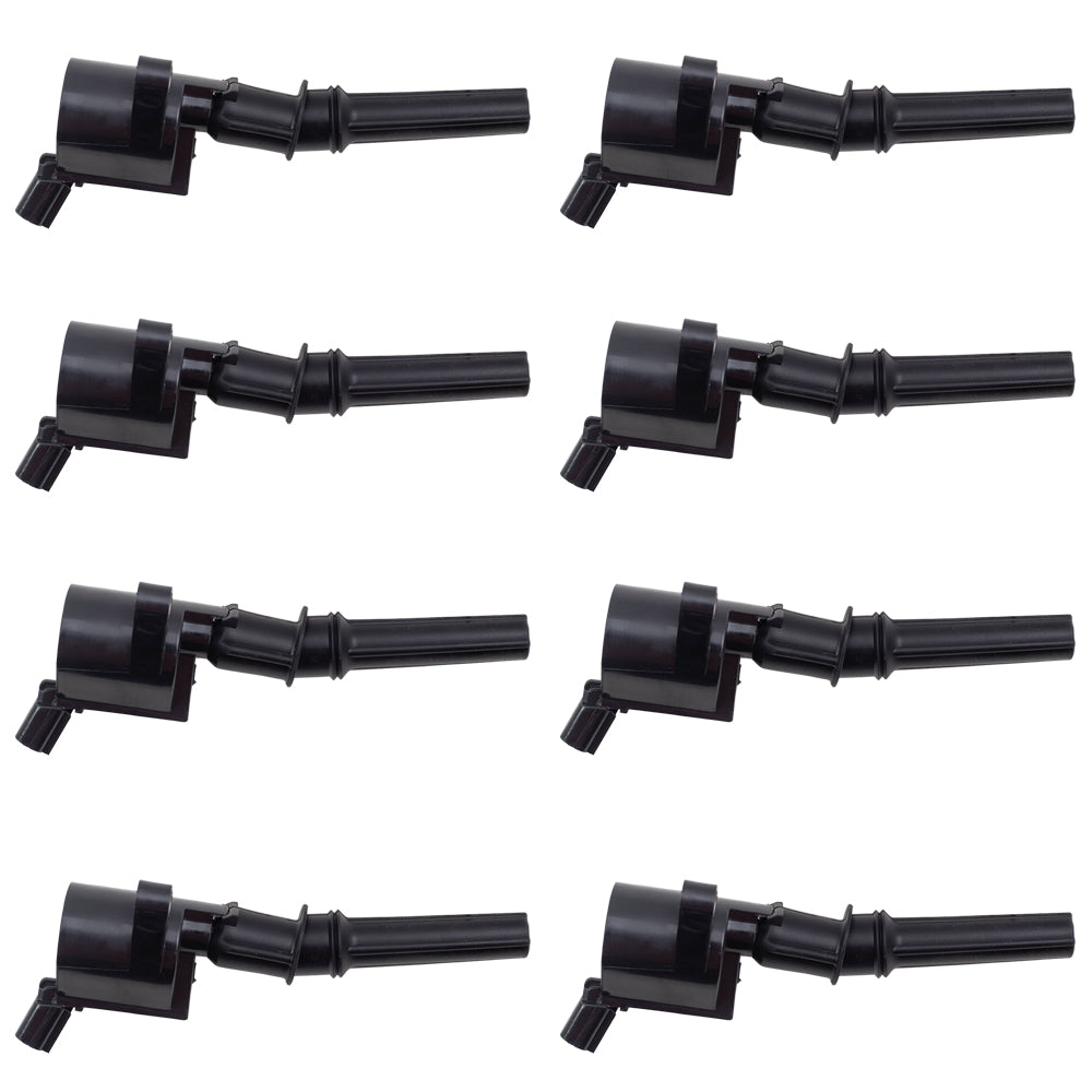 Brock Replacement Set of 8 Ignition Spark Plug Coil Compatible with 1997-2003 Ford Light Duty