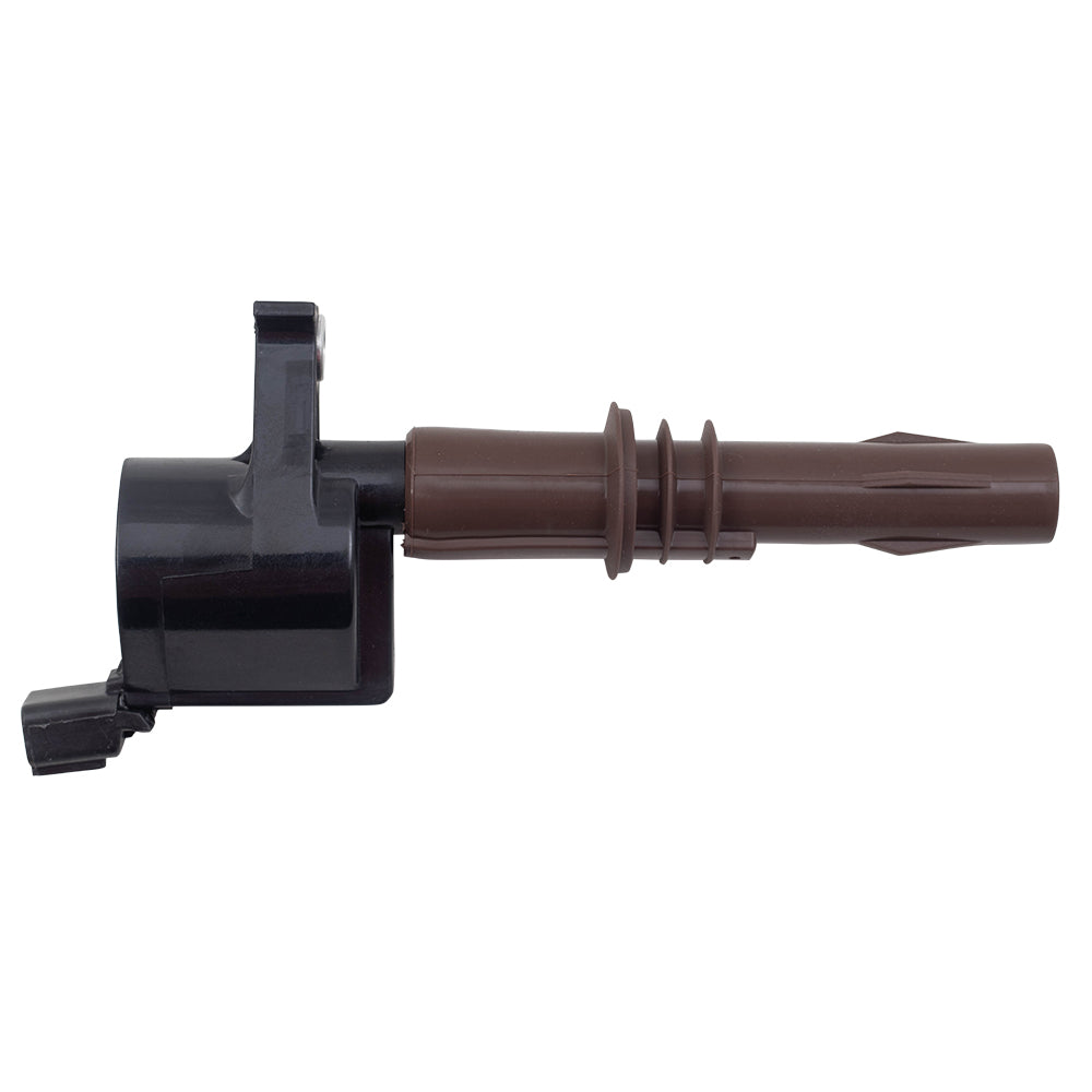 Brock Replacement Ignition Spark Coil with Brown Boot Compatible with 2008-2010 Ford F-150