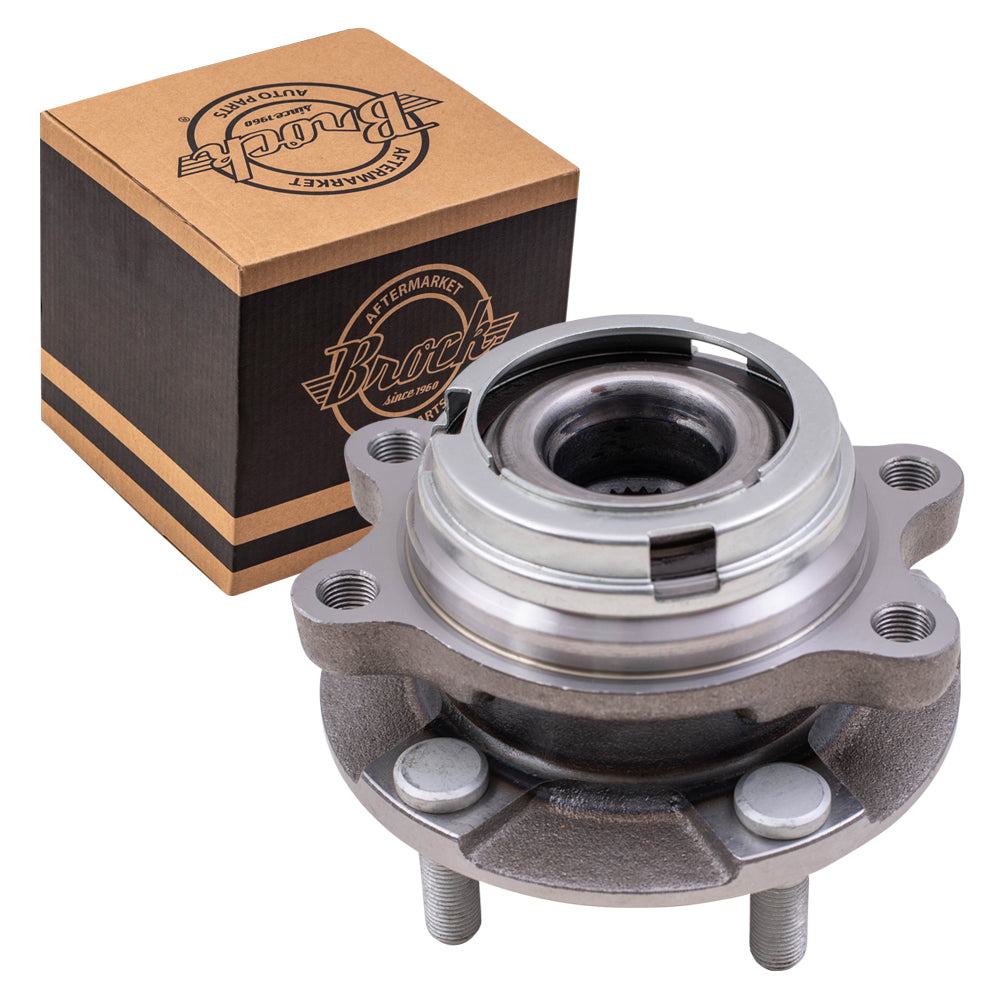 Brock Replacement Front Hub with Wheel Bearing Assembly Compatible with 2009-2014 Murano