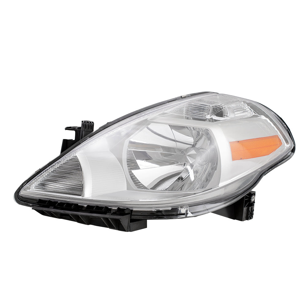 Brock Replacement Drivers Halogen Combination Headlight Headlamp Compatible with 07-11 Versa 26060-EM30A