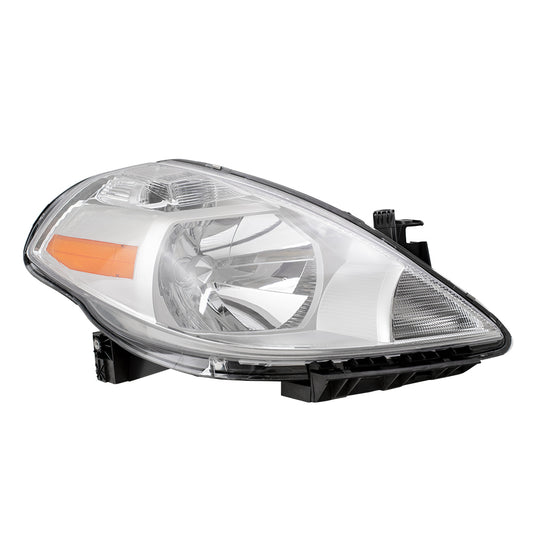 Brock Replacement Passengers Halogen Combination Headlight Headlamp Compatible with 07-11 Versa 26010-EM30A