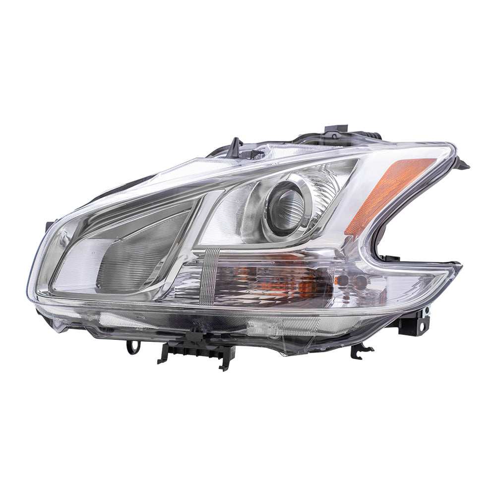 Brock Replacement Drivers Halogen Headlight Headlamp Compatible with 09-14 Maxima 26060-9N00A