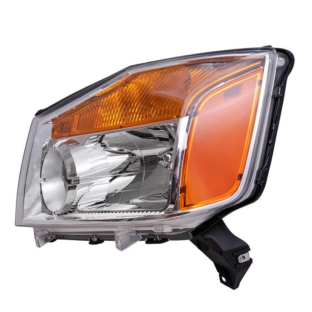 Brock Replacement Drivers Headlight Headlight Compatible with 08-15 Titan Pickup Truck 260609FF0A