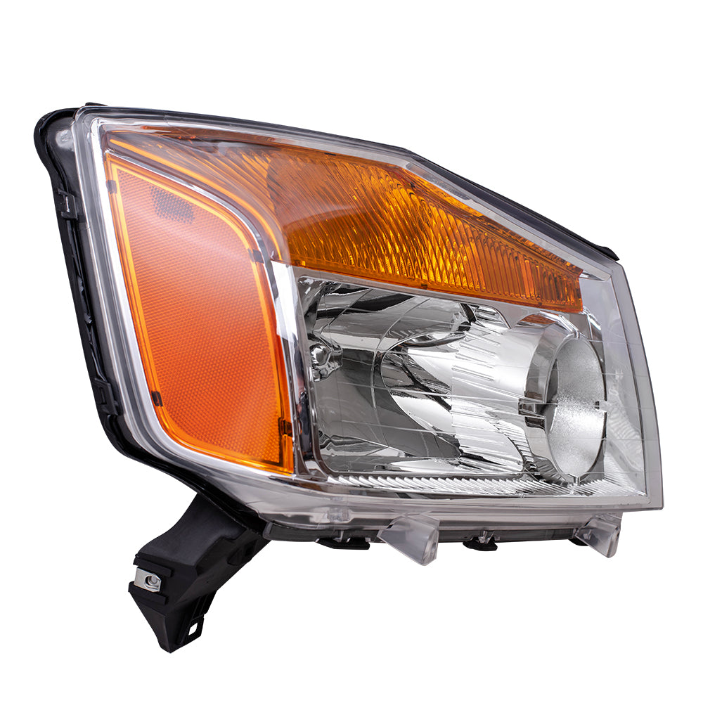 Brock Replacement Passengers Headlight Headlamp Compatible with 08-15 Titan Pickup Truck 260109FF0A