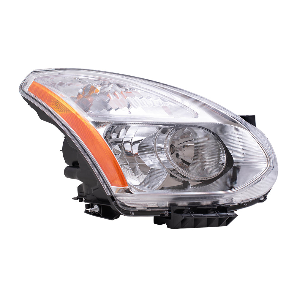 Brock Replacement Passenger Side HID Combination Headlight without HID Kit Compatible with 2008-2010 Nissan Rogue