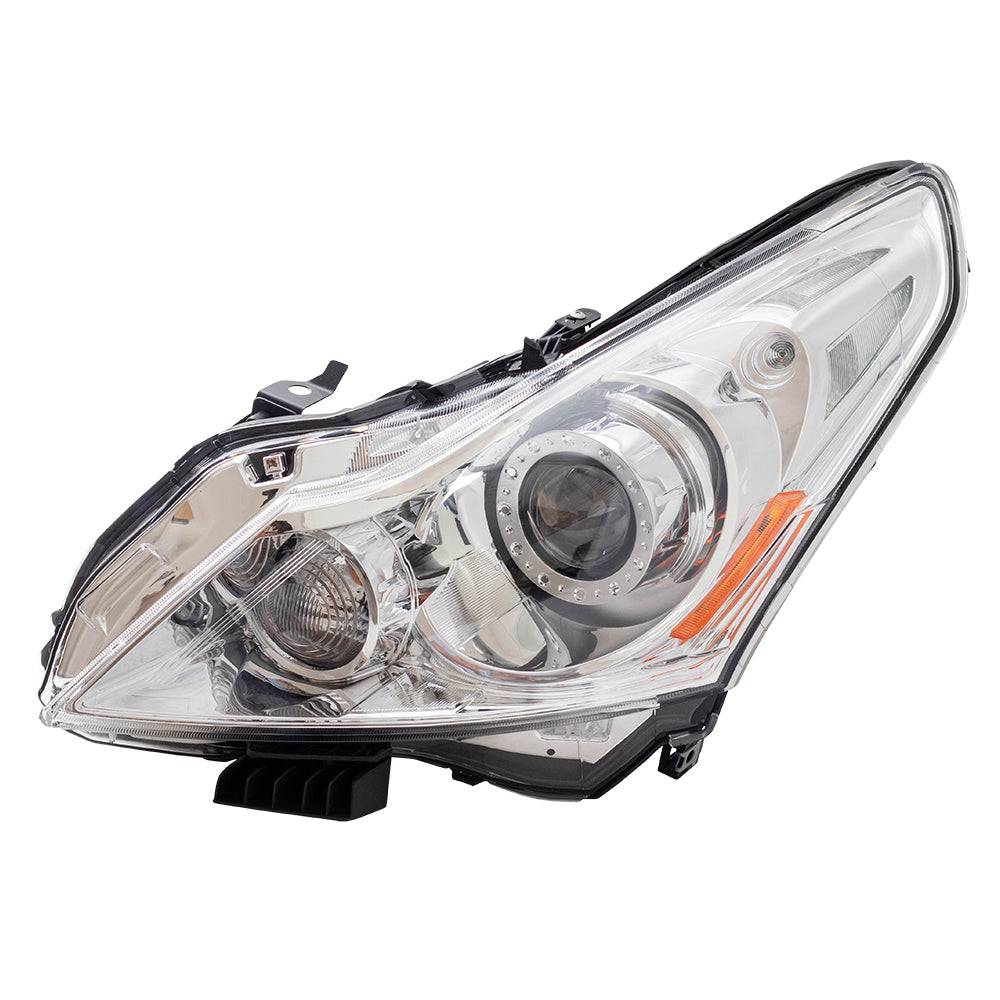 Brock Replacement Pair HID Headlights Compatible with 2010-2013 G37 Sedan