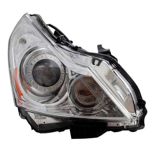 Brock Replacement Passenger HID Headlight Compatible with 2010-2013 G37 Sedan