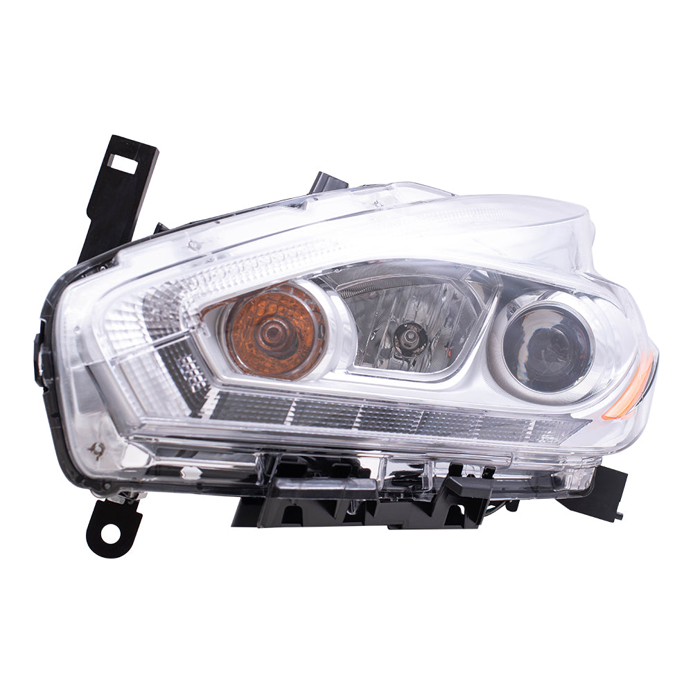 Brock Replacement Driver's and Passenger's Halogen Headlights Compatible with 2017 Murano 26060-5AA9C 26010-5AA9C