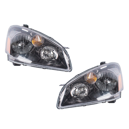 Brock Replacement Driver and Passenger HID Headlights Headlamps Compatible with 05-06 Altima 26060ZB925 26010ZB925