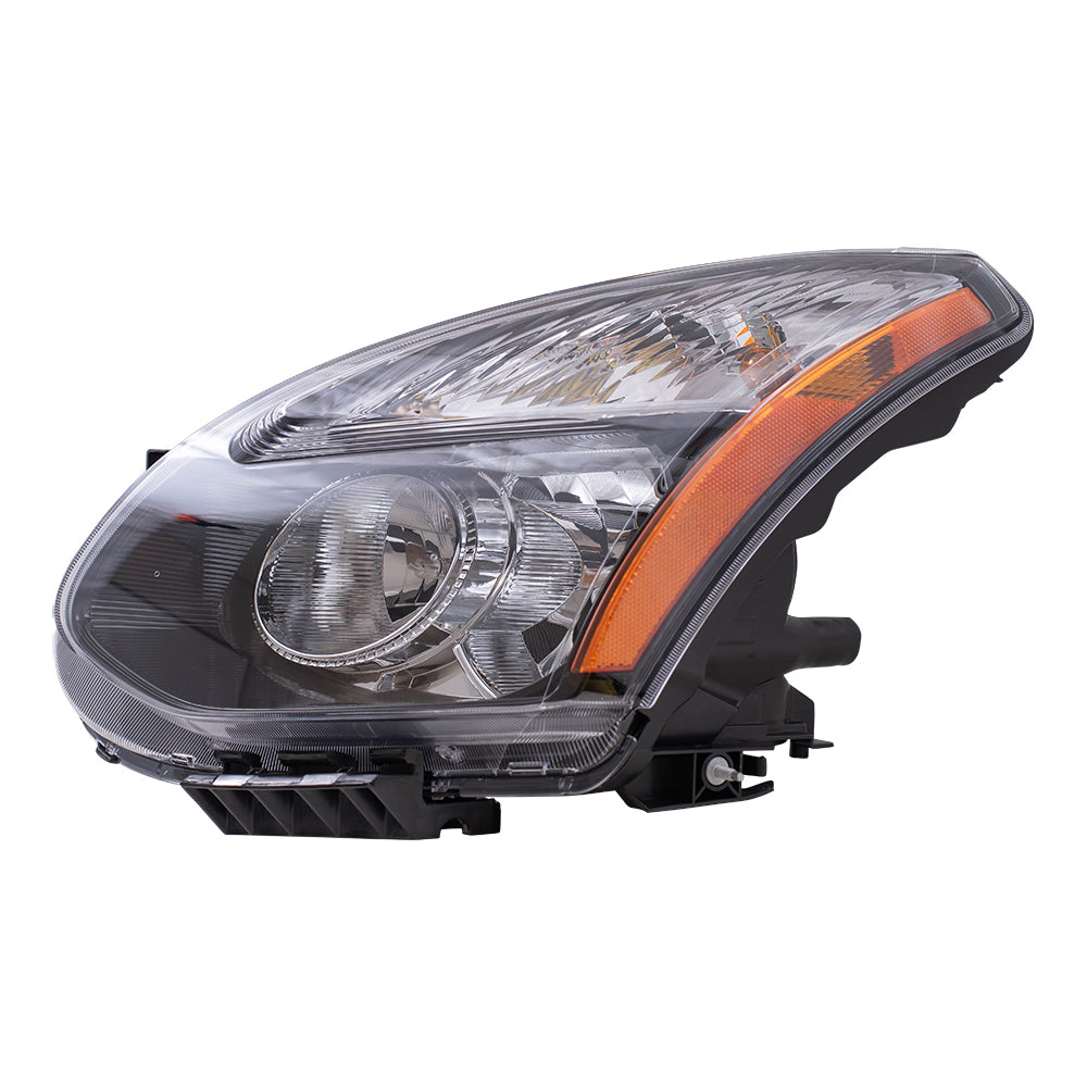 Brock Replacement Driver Side Halogen Combination Headlight Assembly Compatible with 2014-2015 Rogue Select