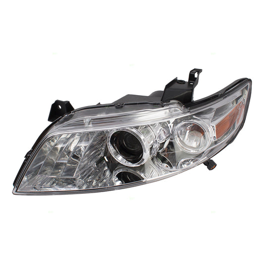 Brock Replacement Drivers HID Headlamp Clear Headlight w/ Chrome Housing Compatible with 03-08 FX35 FX45 26060CG026