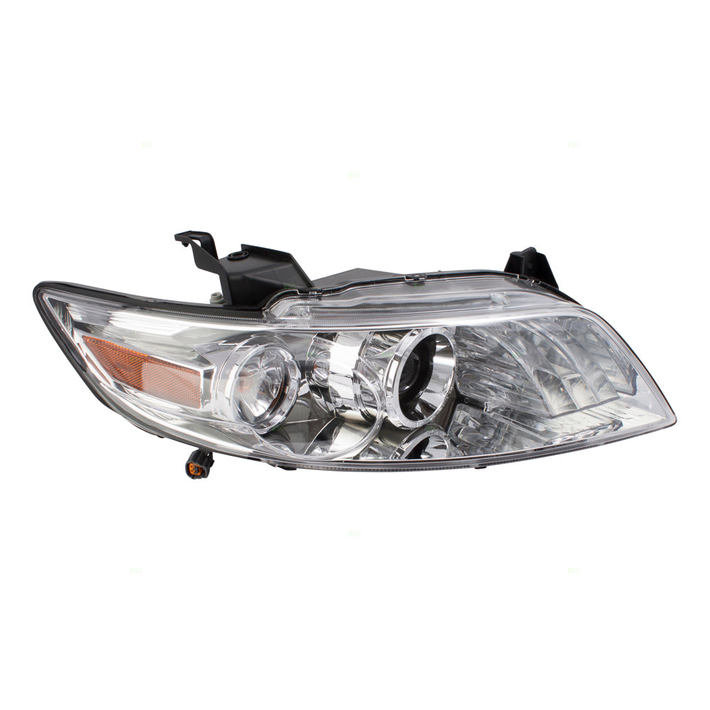 Brock Replacement Drivers HID Headlamp Clear Headlight w/ Chrome Housing Compatible with 03-08 FX35 FX45 26060CG026