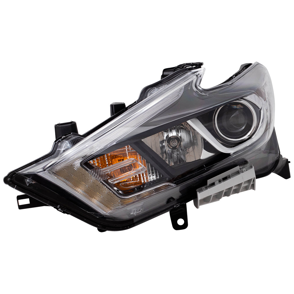 Brock Replacement BROCK Headlight Assembly Halogen Headlamp Driver Compatible with 2016-2018 Maxima S SV SL 260604RF0B 26060-4RF0B