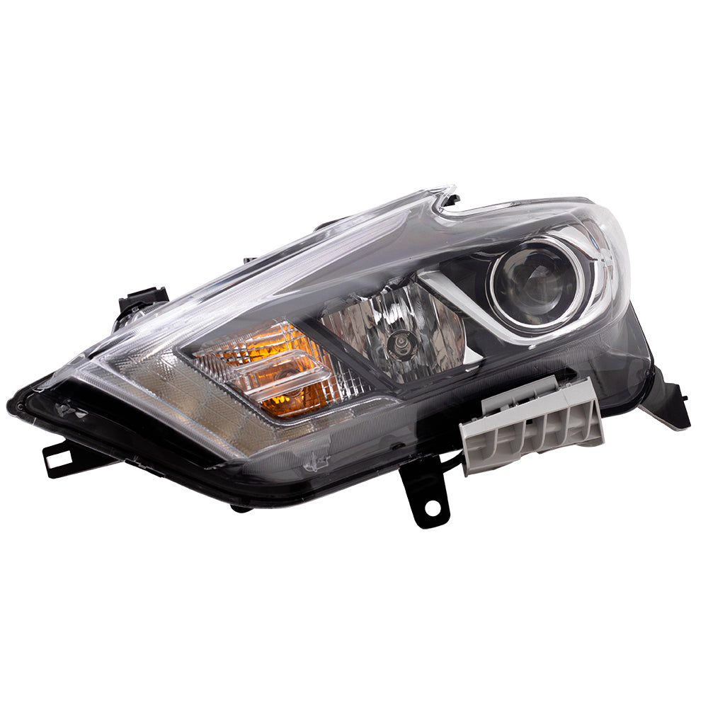 Brock Replacement BROCK Headlight Assembly Halogen Headlamp Driver Compatible with 2016-2018 Maxima S SV SL 260604RF0B 26060-4RF0B