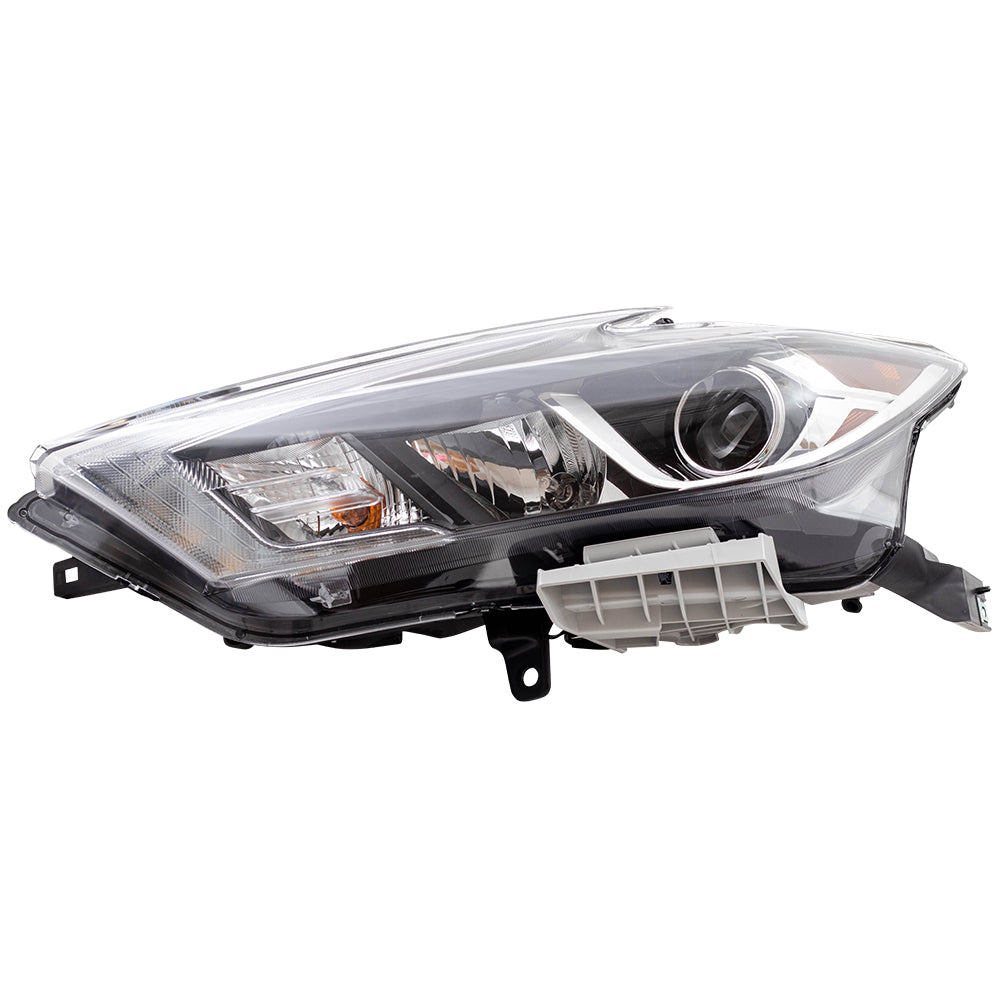 Brock Replacement BROCK Headlight Assembly Halogen Headlamp Driver Compatible with 2016-2018 Maxima S SV SL 260604RF0B 26060-4RF0B