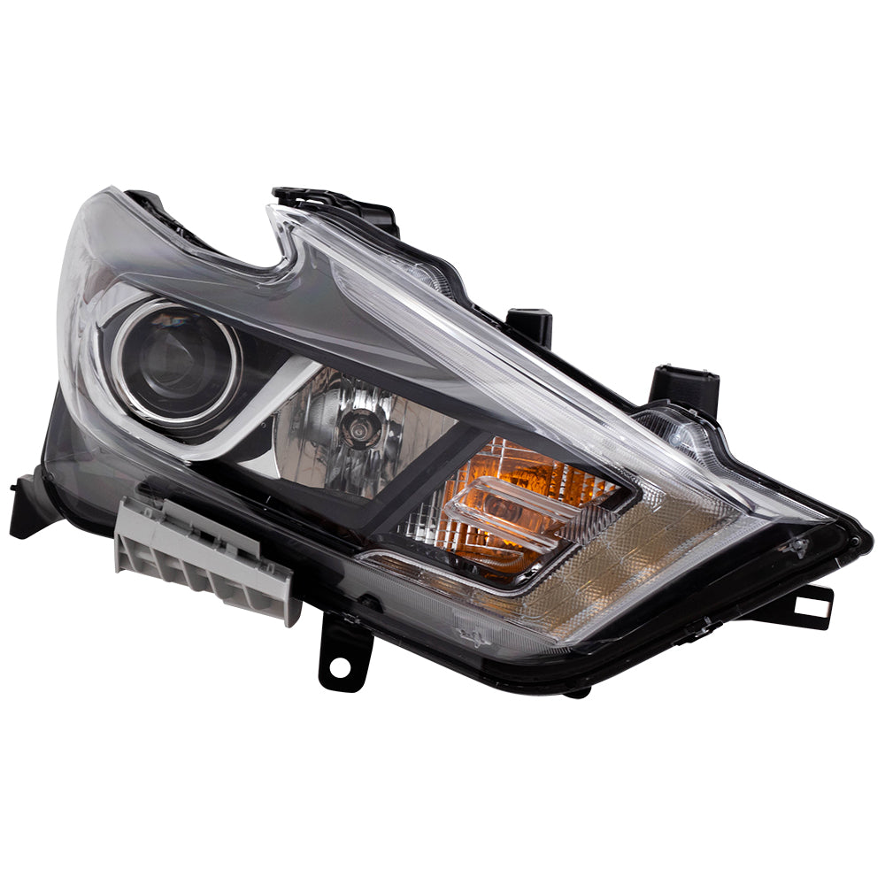 Brock Replacement BROCK Headlight Assembly Halogen Headlamp Passenger Compatible with 2016-2018 Maxima S SV SL 260104RF0B 26010-4RF0B