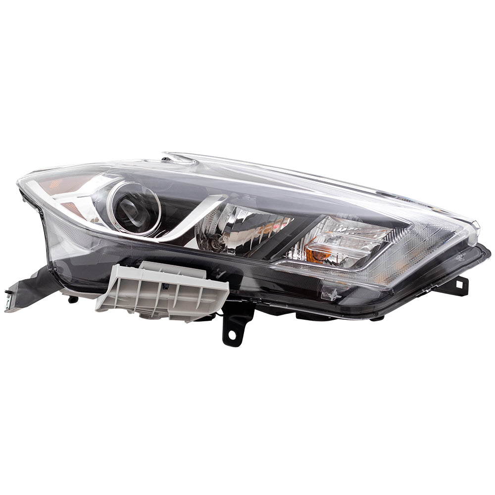 Brock Replacement BROCK Headlight Assembly Halogen Headlamp Passenger Compatible with 2016-2018 Maxima S SV SL 260104RF0B 26010-4RF0B