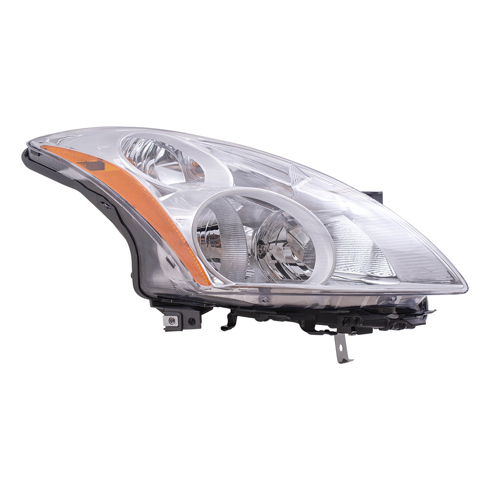 Brock Replacement Passengers Halogen Headlight Headlamp Compatible with 10-12 Altima 26010-ZX00A