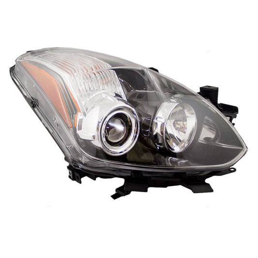 Brock Replacement Passengers Halogen Headlight Headlamp Compatible with 10-13 Altima 26010-ZX10B